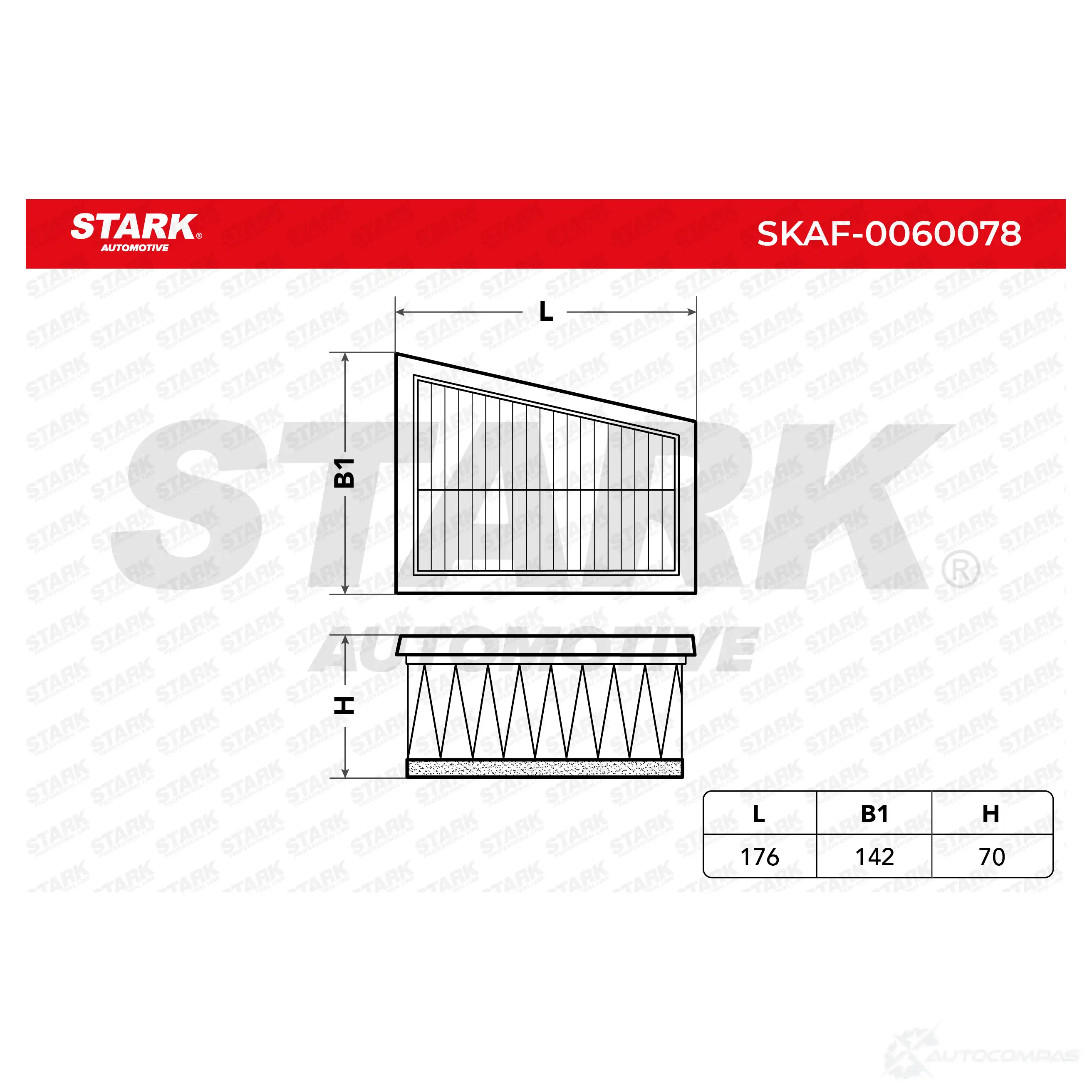 Воздушный фильтр STARK KE YZG8 1437747648 skaf0060078 изображение 4