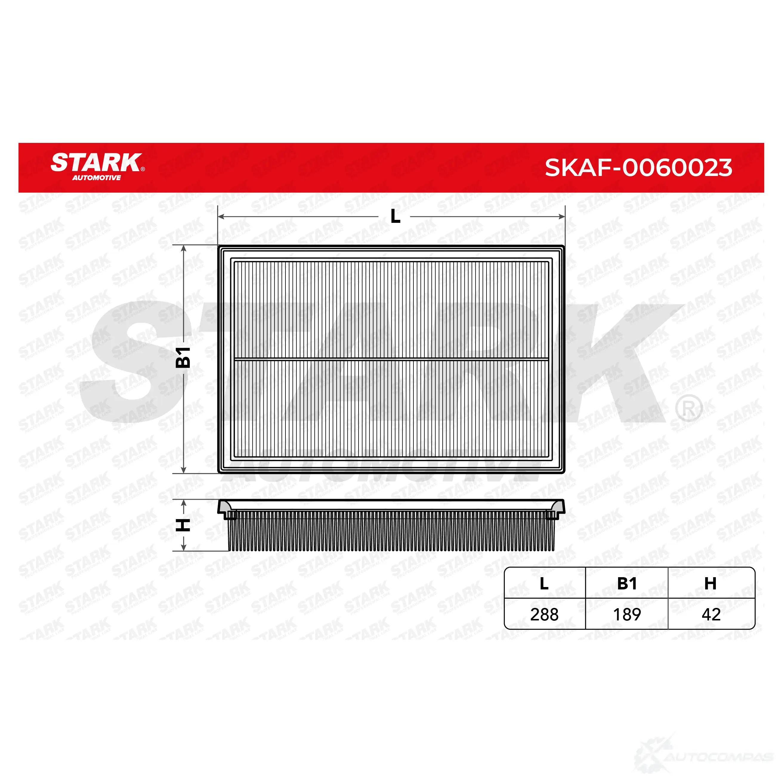 Воздушный фильтр STARK skaf0060023 M UMZ8 1437747730 изображение 5