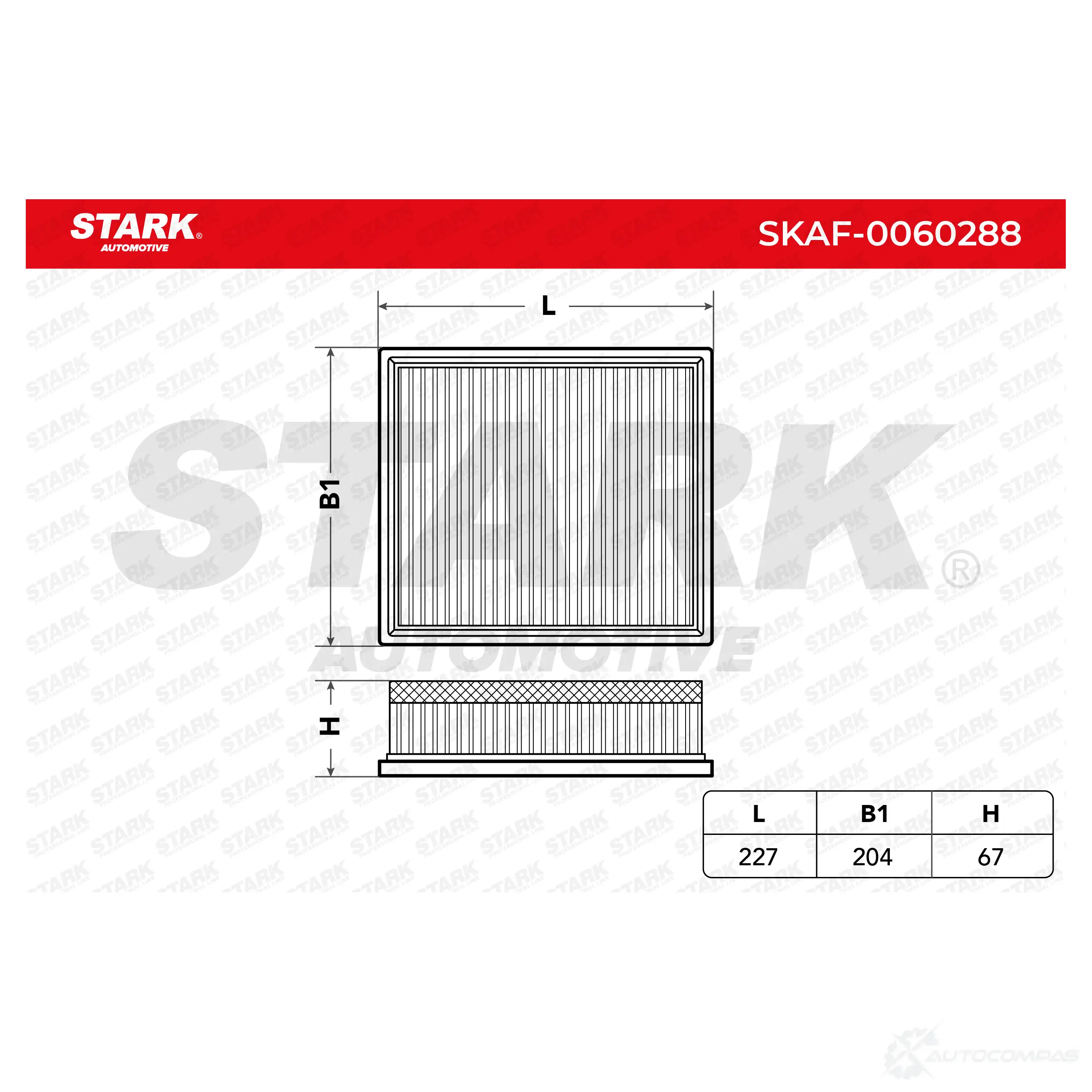Воздушный фильтр STARK skaf0060288 1437811231 R BLN44