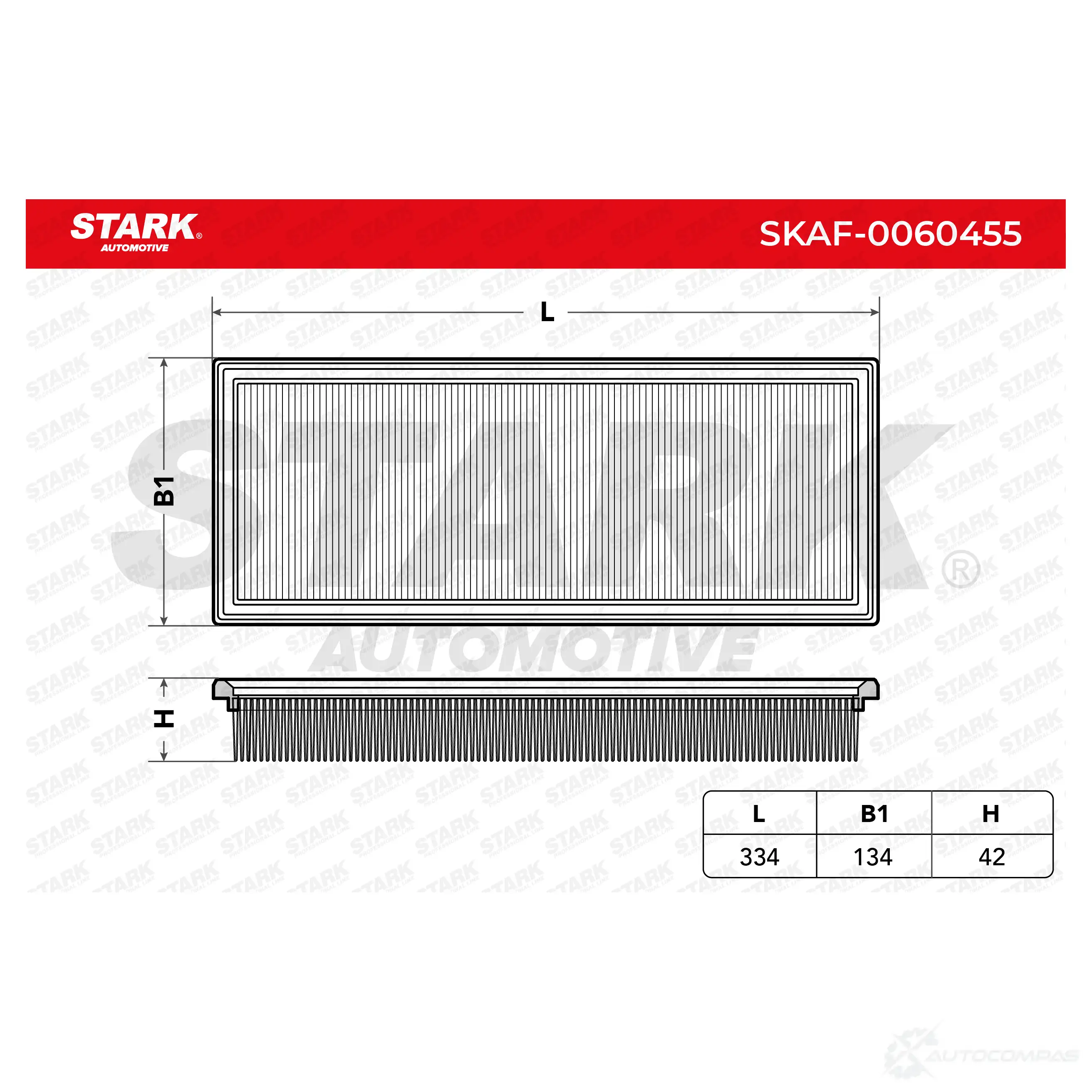 Воздушный фильтр STARK skaf0060455 LNE 85 1437811208 изображение 2