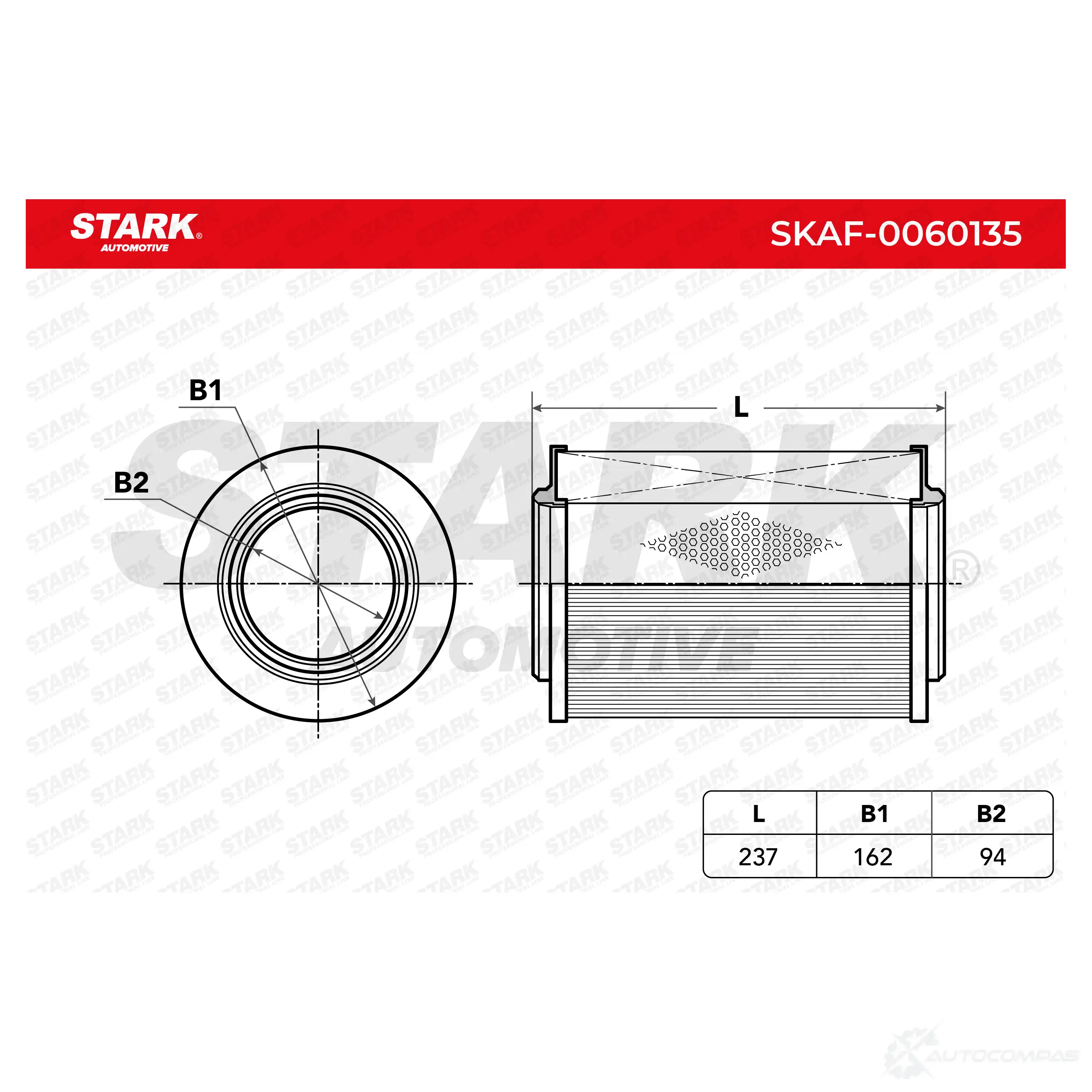 Воздушный фильтр STARK K77 9Q 1437813687 skaf0060135 изображение 3