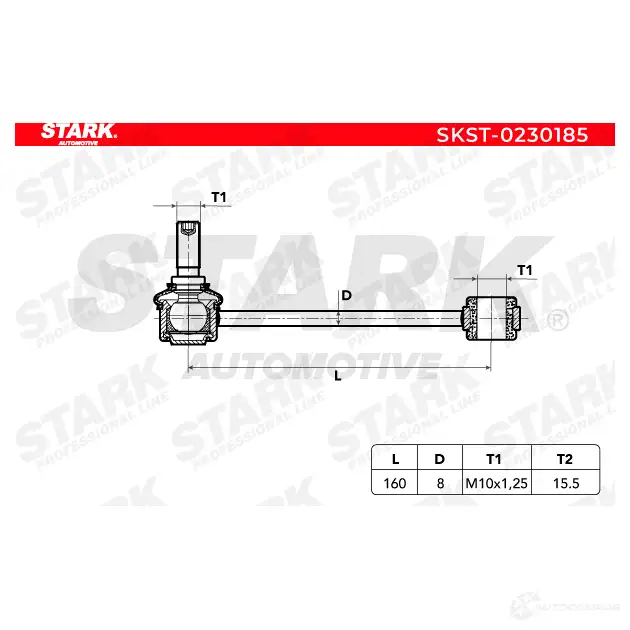 Стойка стабилизатора, тяга STARK skst0230185 1437819413 HMG 99 изображение 1