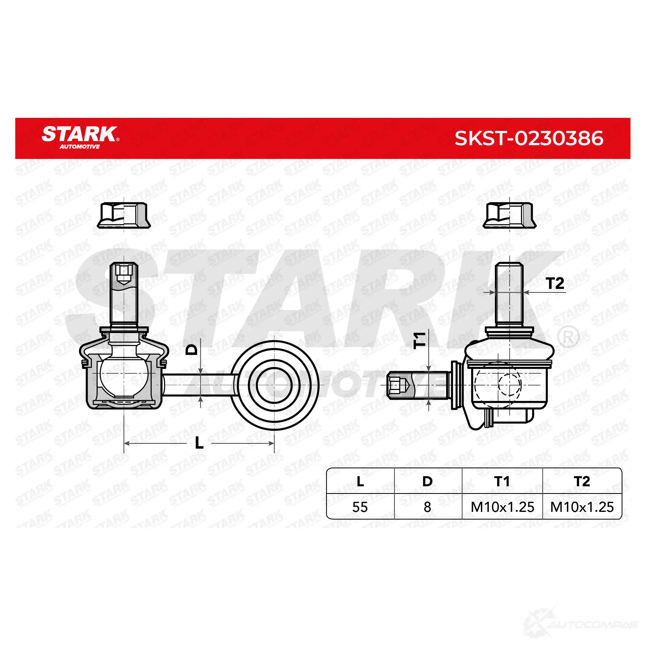 Стойка стабилизатора, тяга STARK skst0230386 1NW7LN 4 1437819320 изображение 4