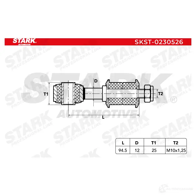 Стойка стабилизатора, тяга STARK 1437820833 skst0230526 TJ4Y EG изображение 4