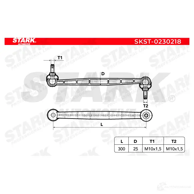 Стойка стабилизатора, тяга STARK skst0230218 7 PTMM5S 1437820328 изображение 3