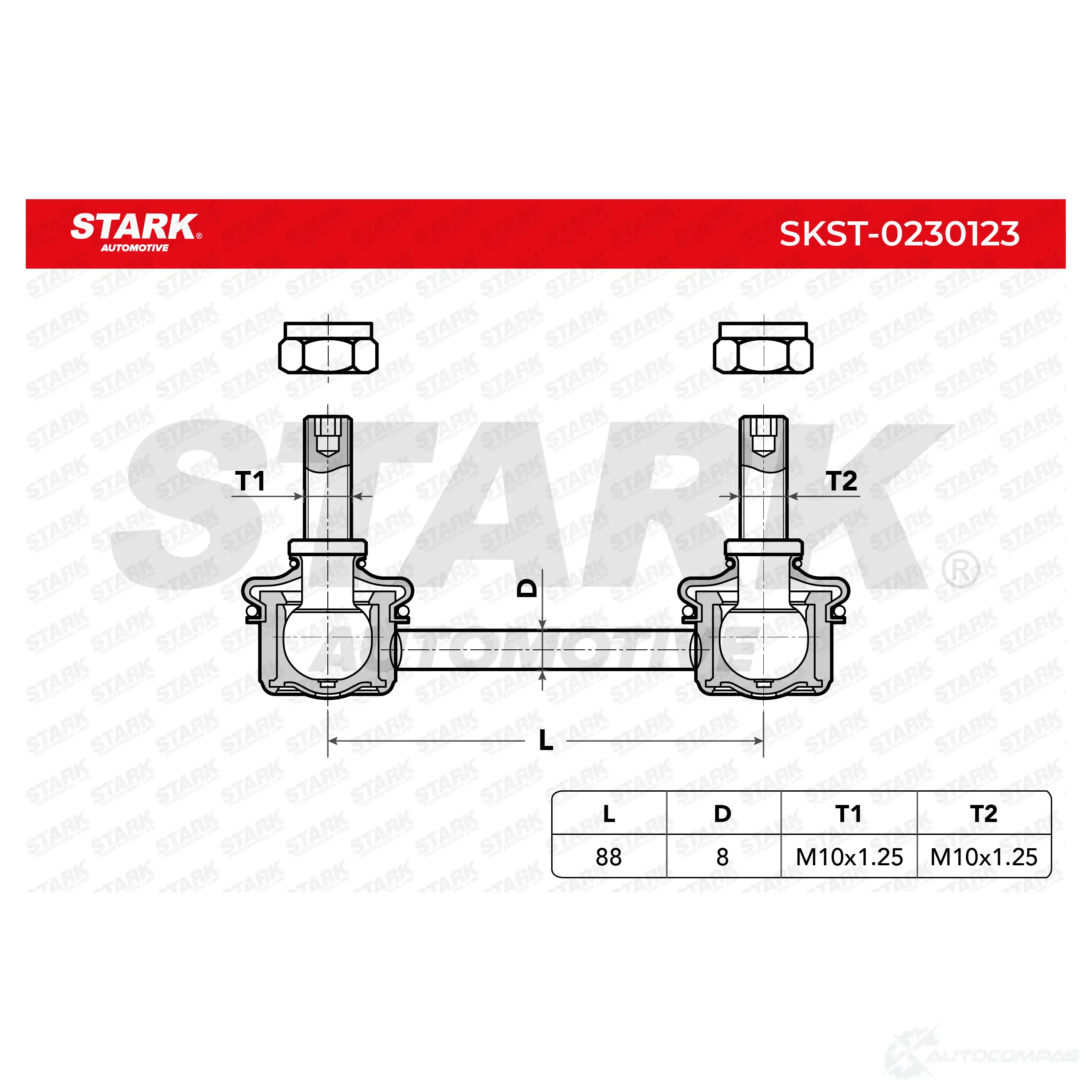 Стойка стабилизатора, тяга STARK 1437819347 J PACD skst0230123 изображение 1