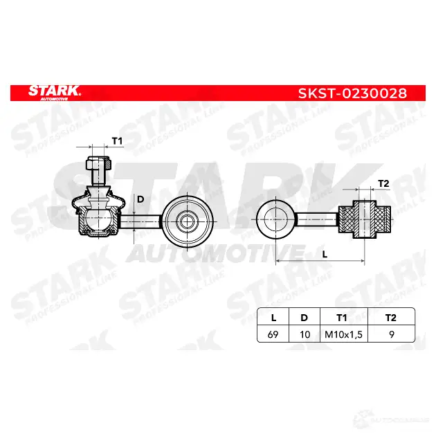 Стойка стабилизатора, тяга STARK 1437820295 skst0230028 2I 7ES изображение 4