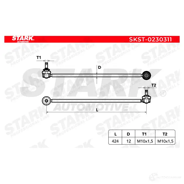 Стойка стабилизатора, тяга STARK 1437821604 skst0230311 8 U9CK2 изображение 1