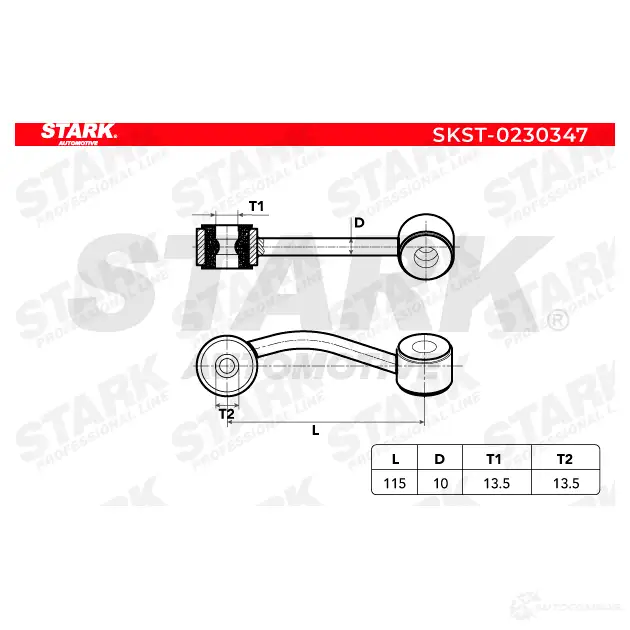 Стойка стабилизатора, тяга STARK 1437819806 XSPA XD skst0230347 изображение 5