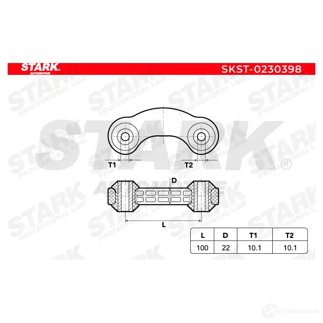 Стойка стабилизатора, тяга STARK 3G4LD BH 1438266905 skst0230398 изображение 5