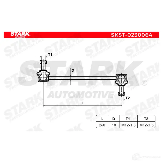 Стойка стабилизатора, тяга STARK 1437821930 skst0230064 ORJB6 ML изображение 1