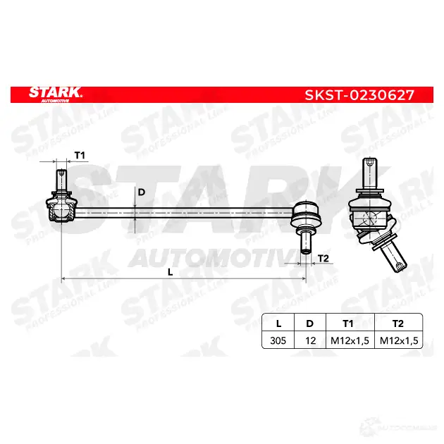 Стойка стабилизатора, тяга STARK FRSI EVQ 1437821221 skst0230627 изображение 5