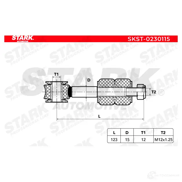 Стойка стабилизатора, тяга STARK 1437821327 skst0230115 F0M JT изображение 5