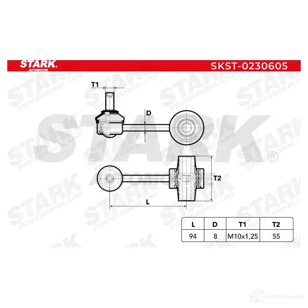 Стойка стабилизатора, тяга STARK skst0230605 1 HO85P 1437822721 изображение 4