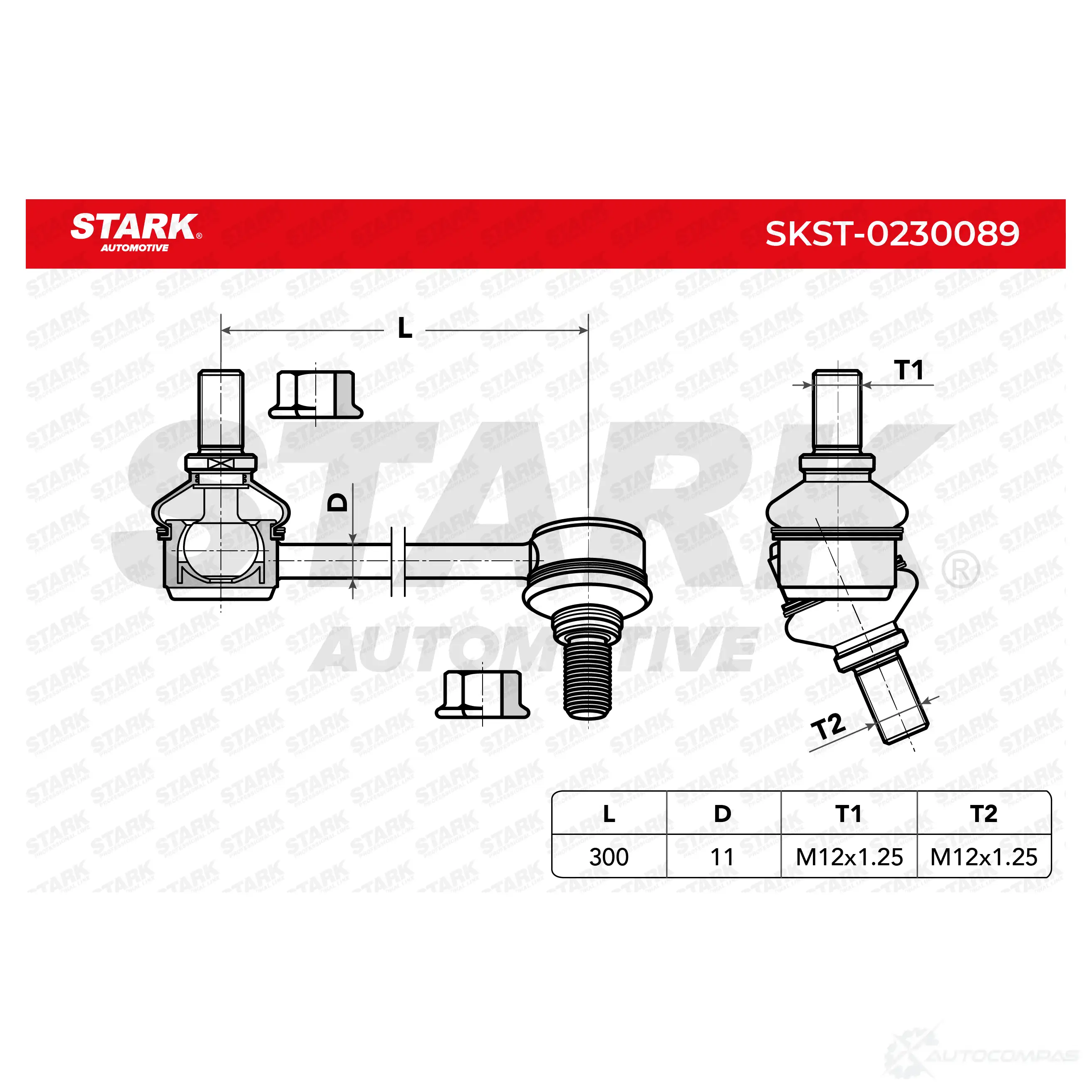 Стойка стабилизатора, тяга STARK 1437823683 skst0230089 9N ZS55 изображение 3
