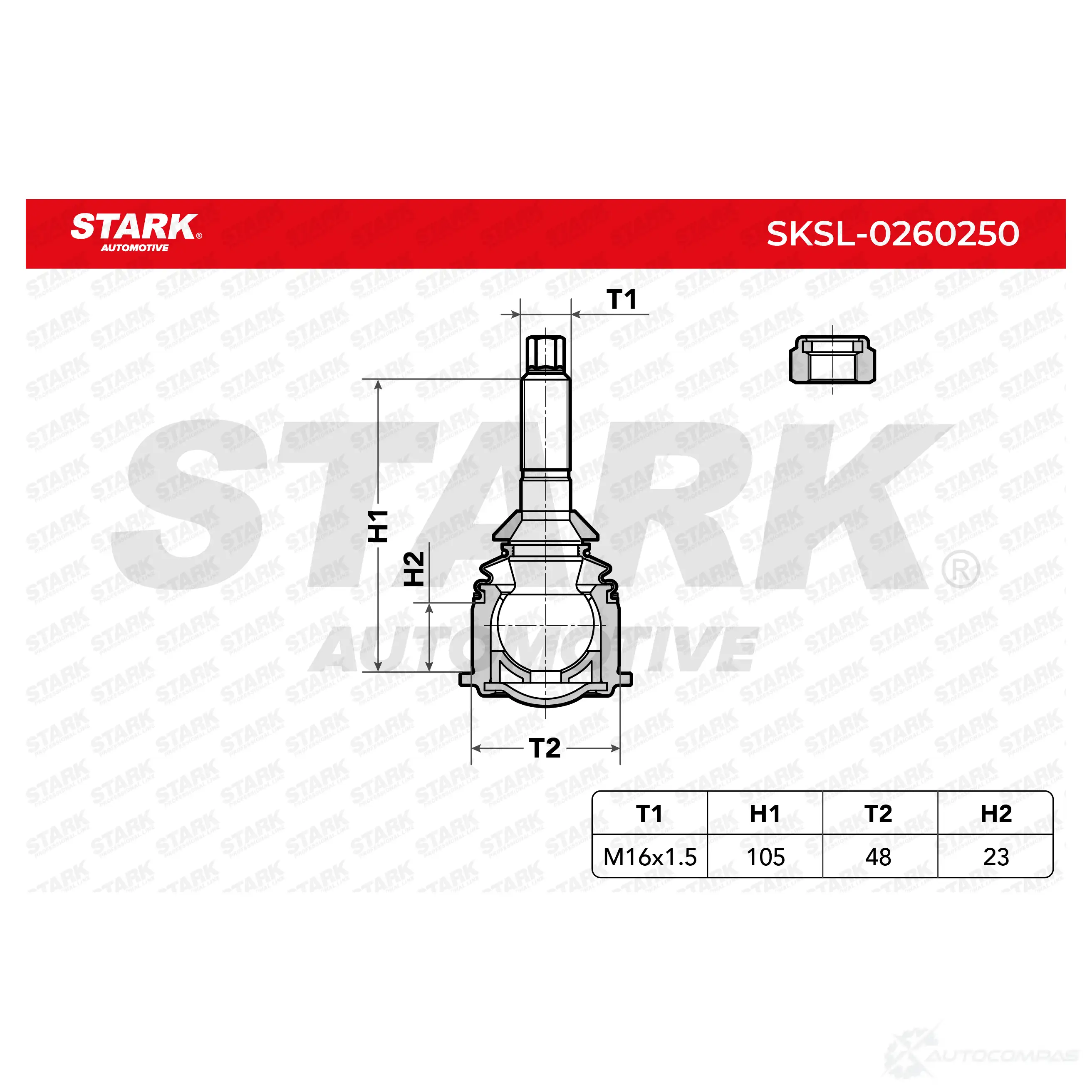 Шаровая опора STARK ISH RU sksl0260250 1437827496 изображение 4