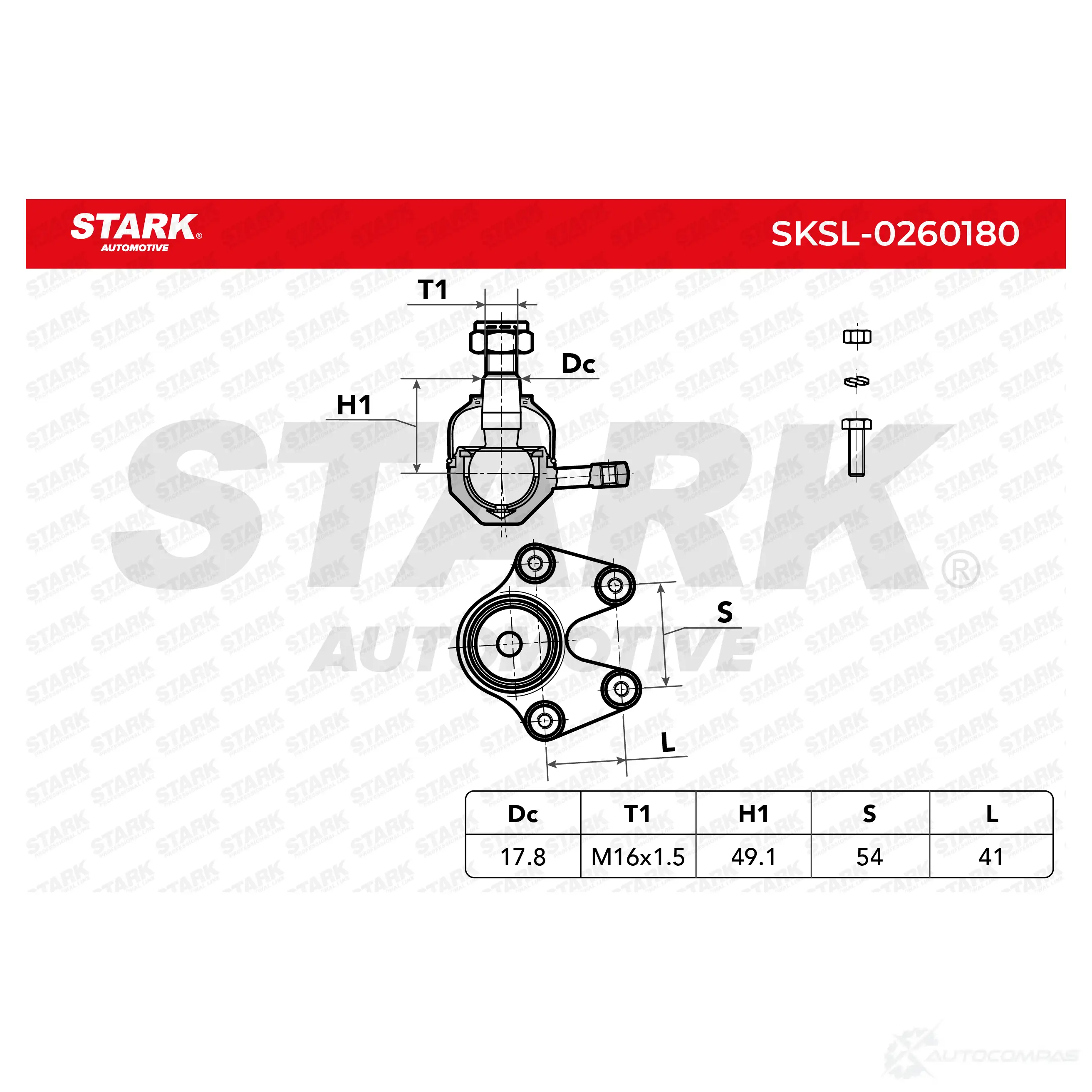 Шаровая опора STARK 7V HOPG 1437827350 sksl0260180