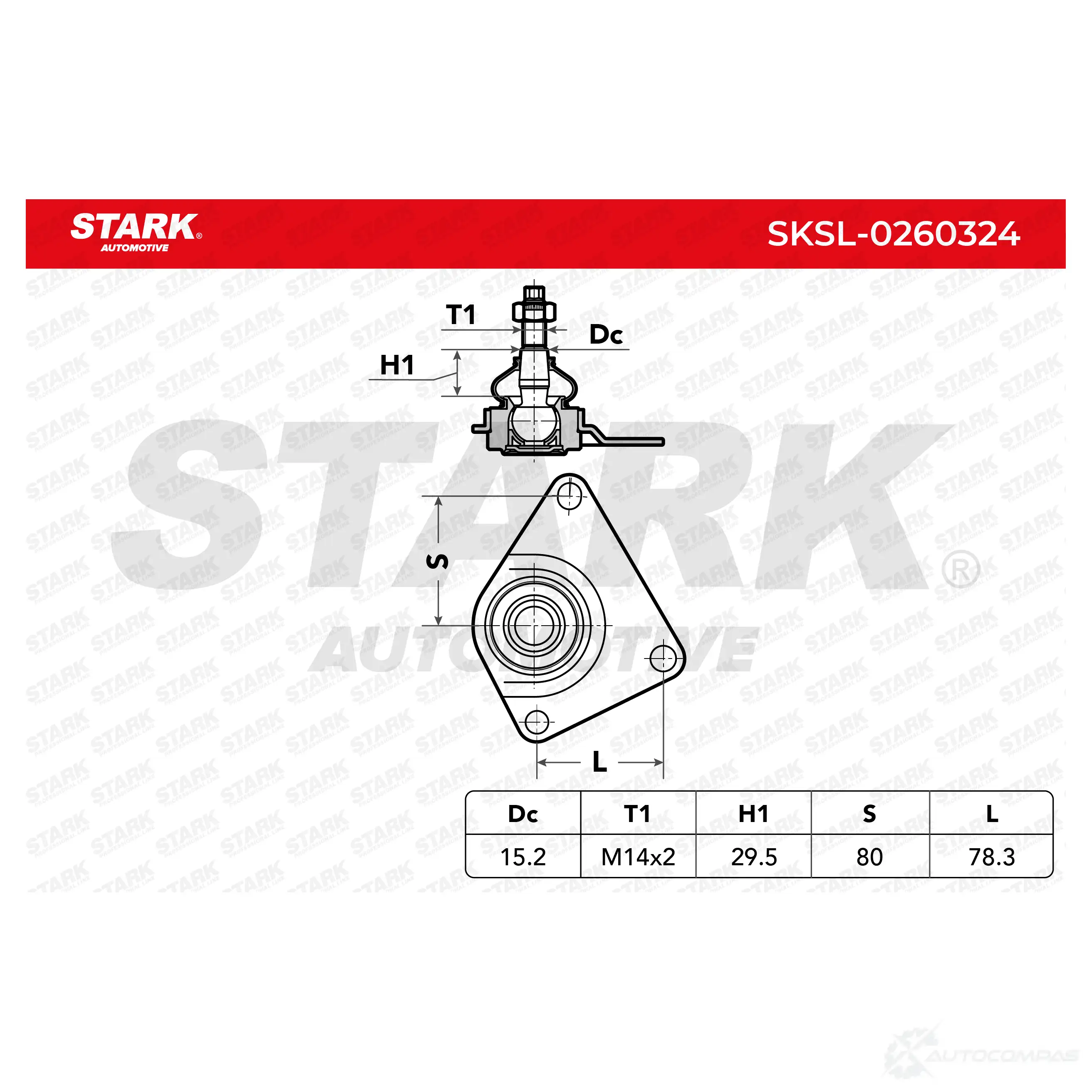 Шаровая опора STARK sksl0260324 1437827720 LXHFC NQ изображение 4