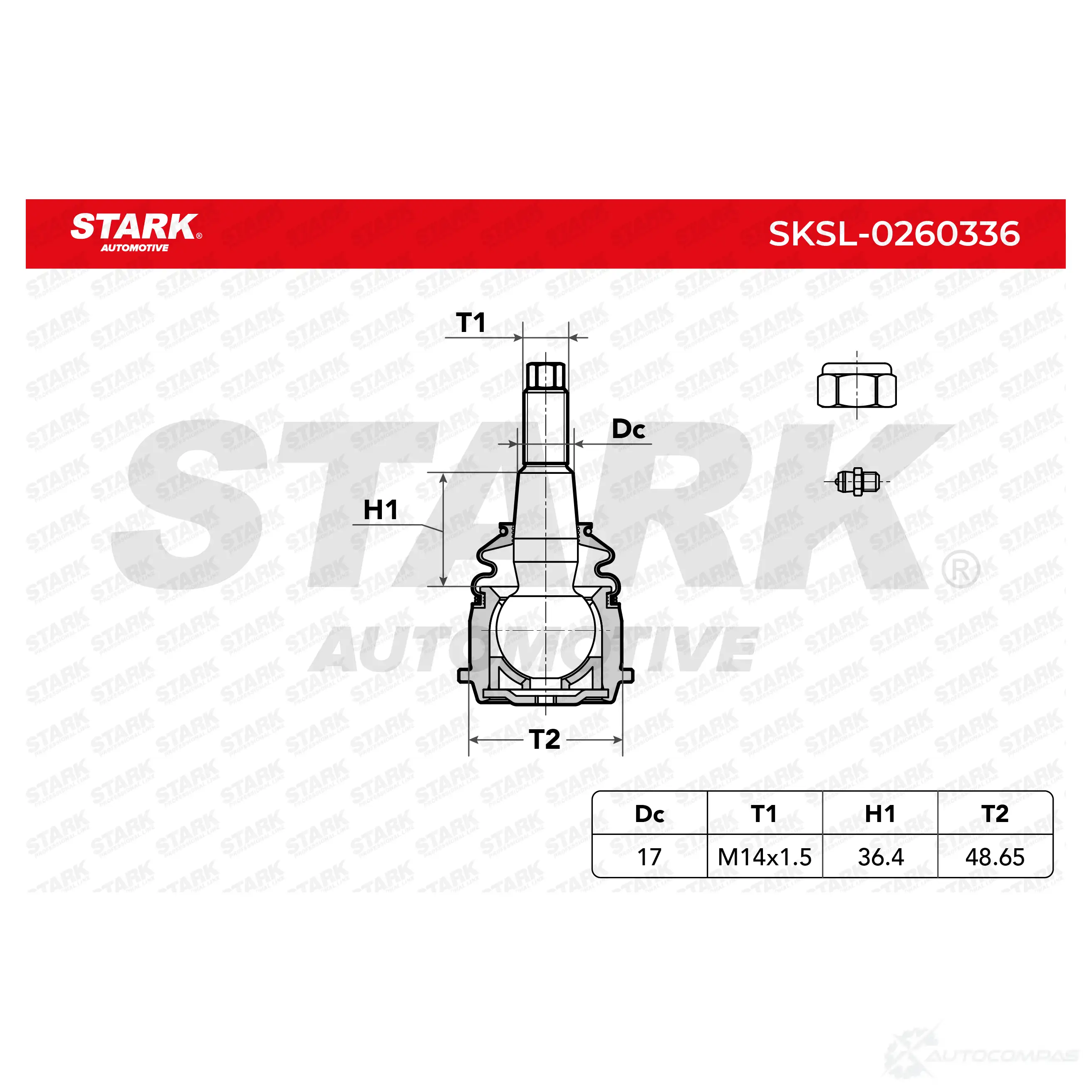 Шаровая опора STARK K Q01Z 1437828347 sksl0260336 изображение 5