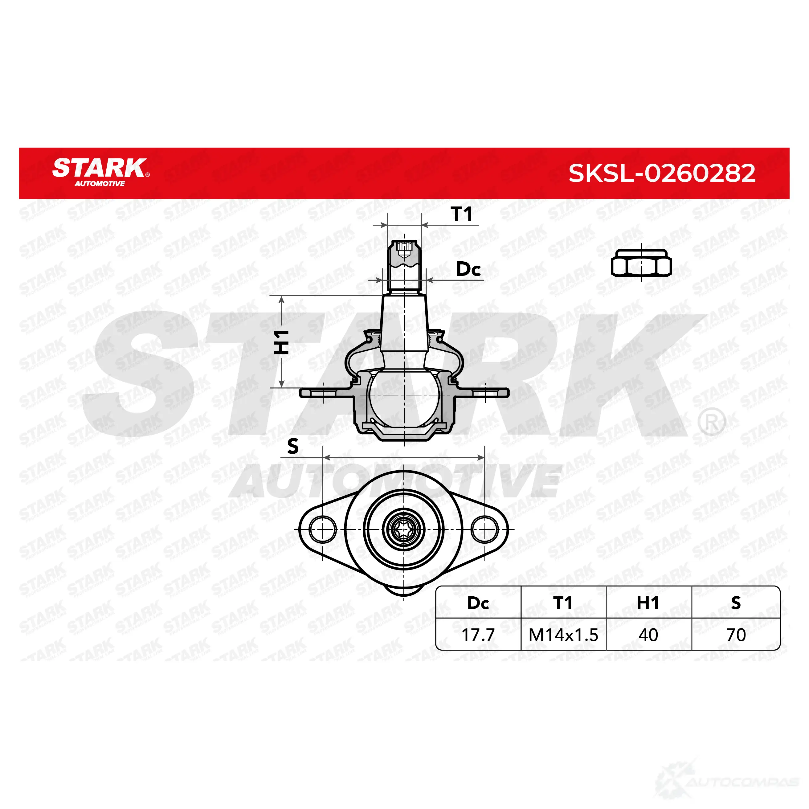 Шаровая опора STARK OROZ GW9 sksl0260282 1437827265 изображение 4