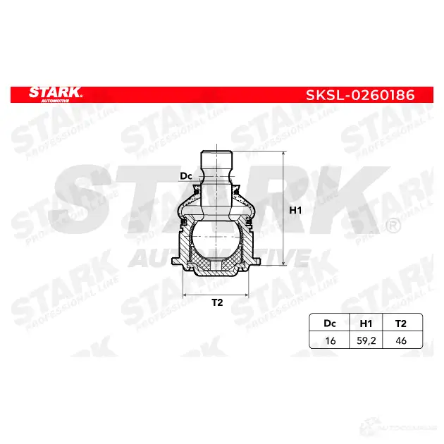 Шаровая опора STARK sksl0260186 1437827057 56 4UG0U изображение 4