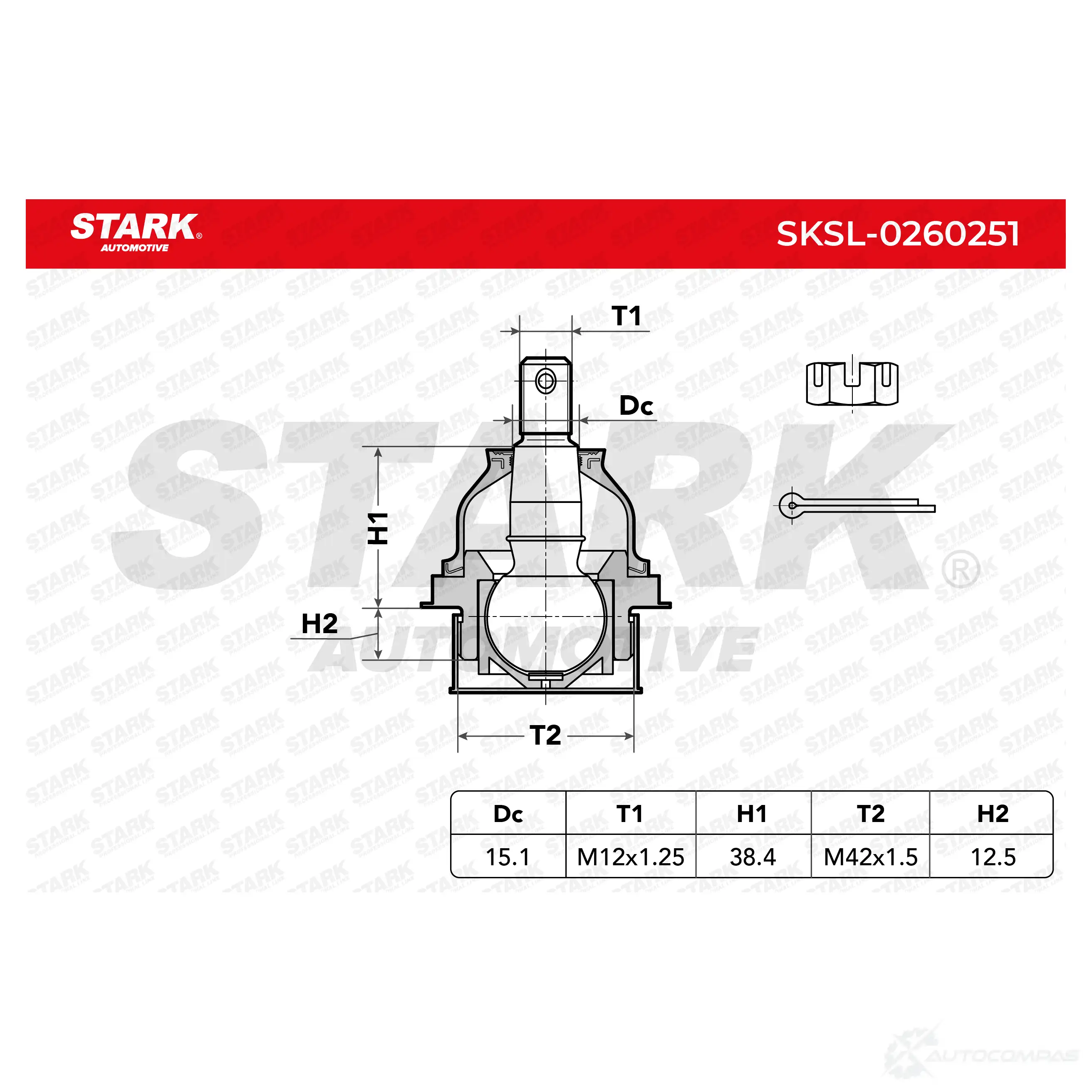 Шаровая опора STARK sksl0260251 SN XDP 1437827068 изображение 4