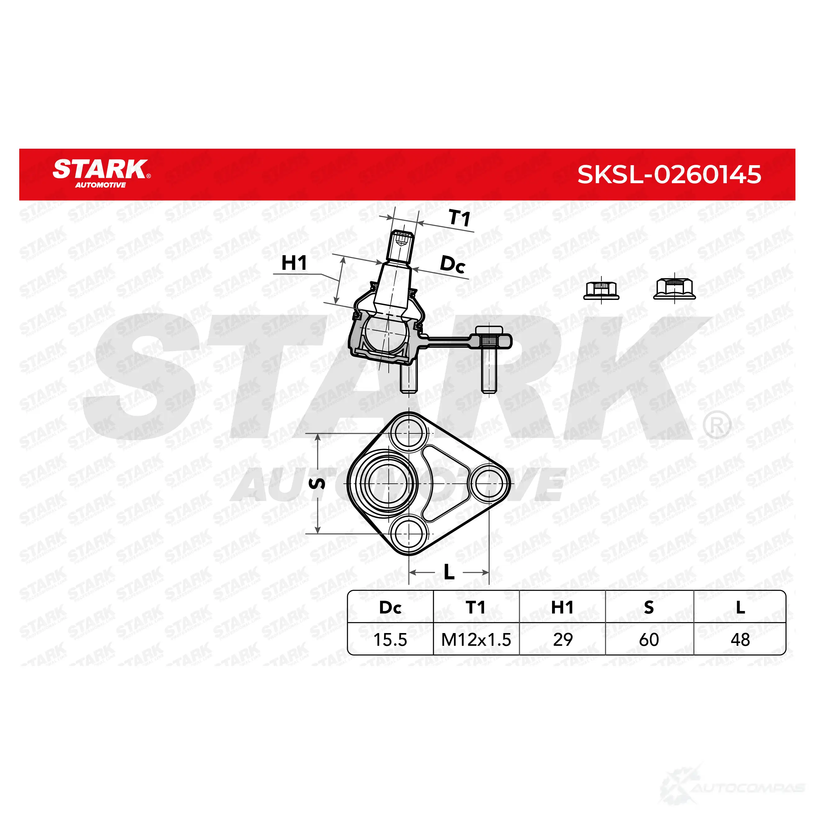 Шаровая опора STARK LFKVI Q9 1437927409 sksl0260145 изображение 4