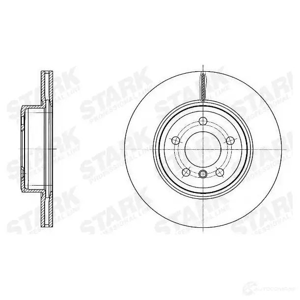 Тормозной диск STARK 1438025995 skbd0022857 S6XV F изображение 2