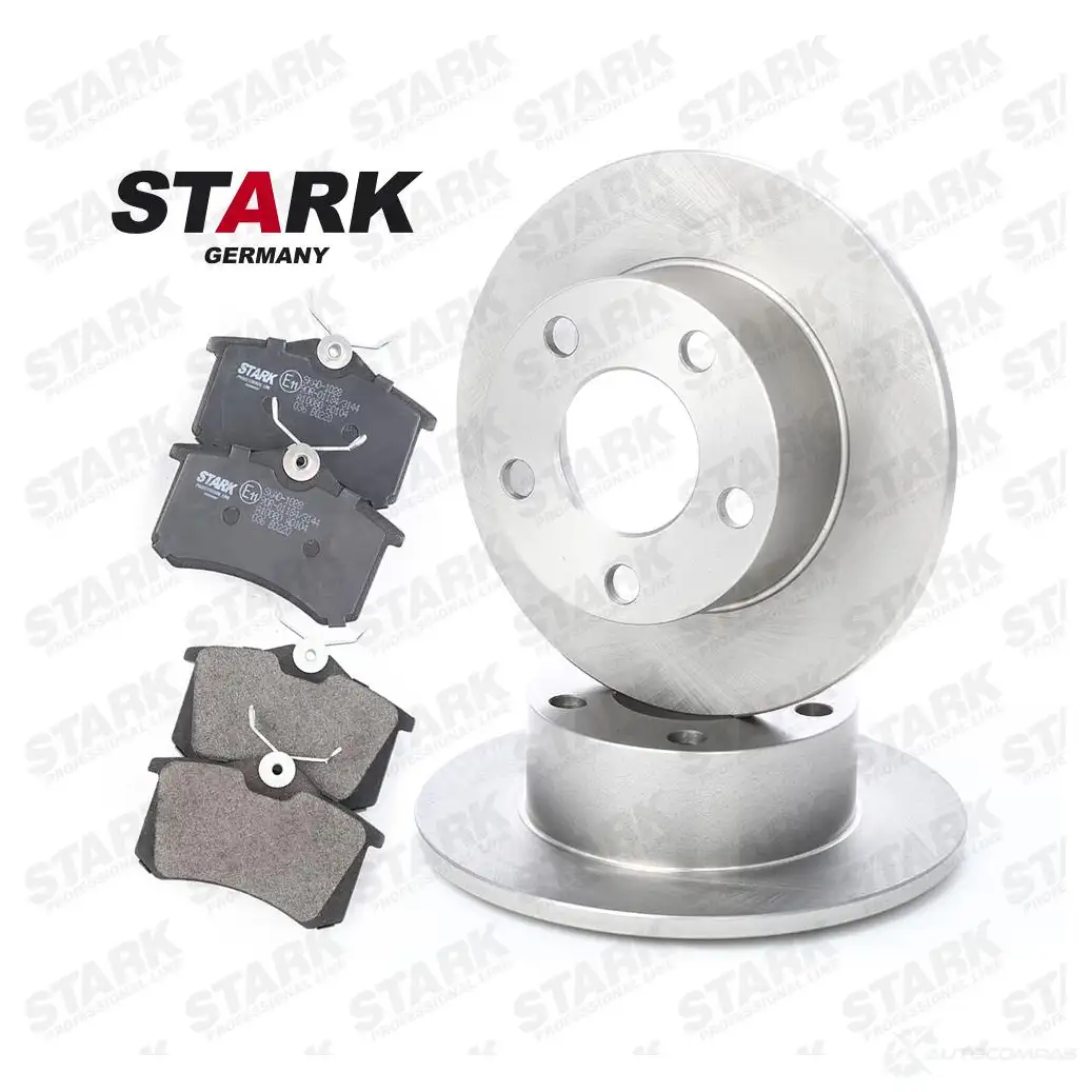 Тормозные диски и колодки, комплект STARK skbk1090003 1437816347 K0 F88 изображение 0