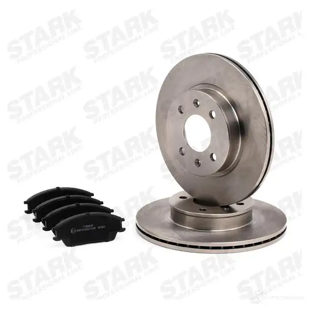 Тормозные диски и колодки, комплект STARK 4KFQ V7 skbk1090100 1437813733 изображение 2