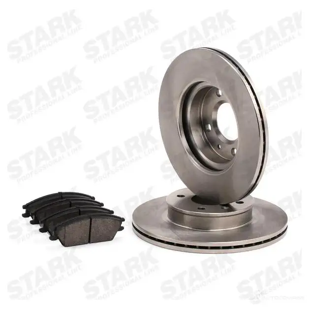 Тормозные диски и колодки, комплект STARK 4KFQ V7 skbk1090100 1437813733 изображение 3