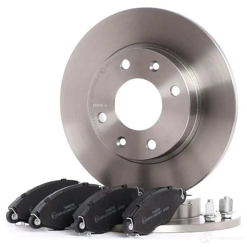 Тормозные диски и колодки, комплект STARK skbk1090299 1437818182 ZB Z6OQ - Изображение 1