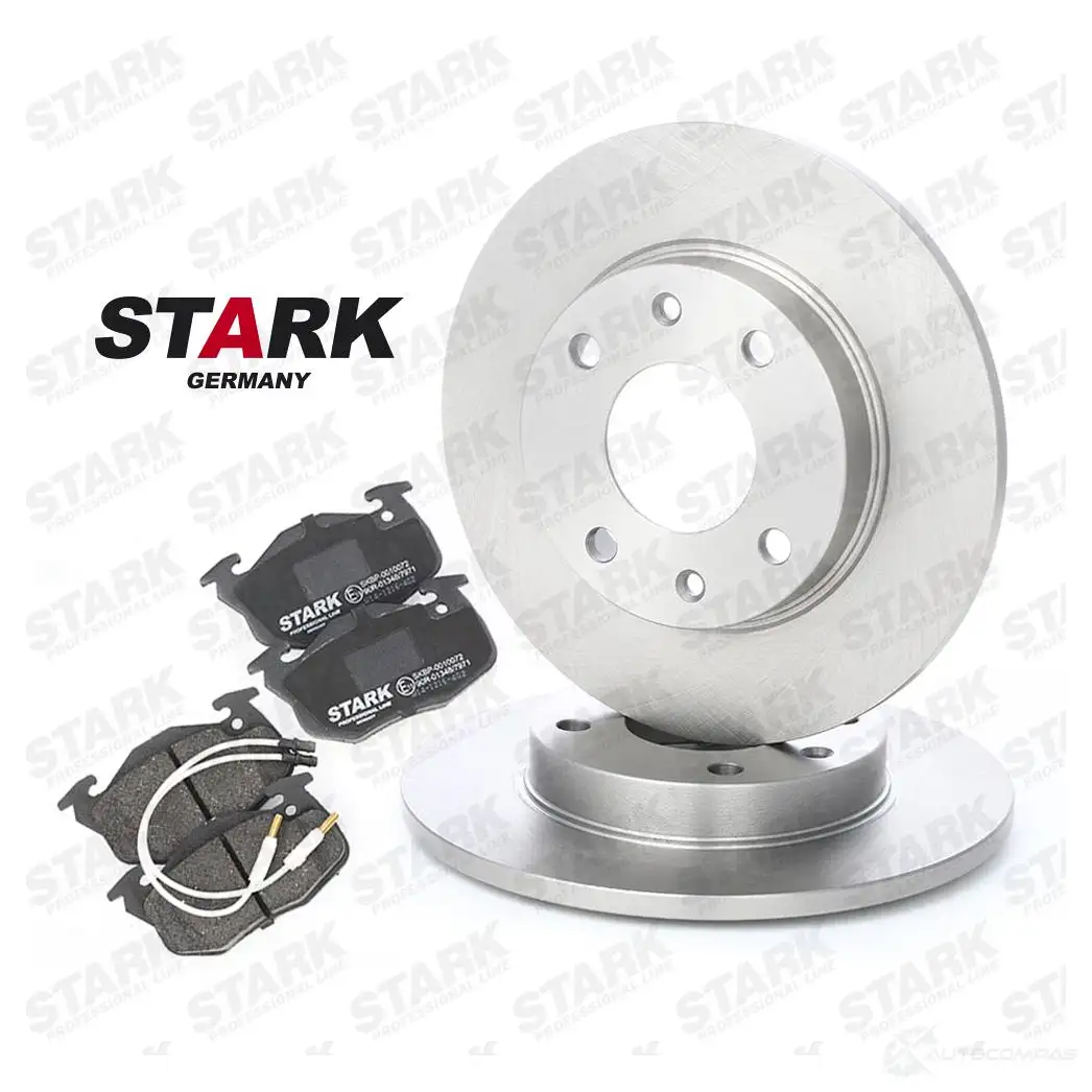 Тормозные диски и колодки, комплект STARK 42BE62 4 skbk1090050 1437813197 изображение 0