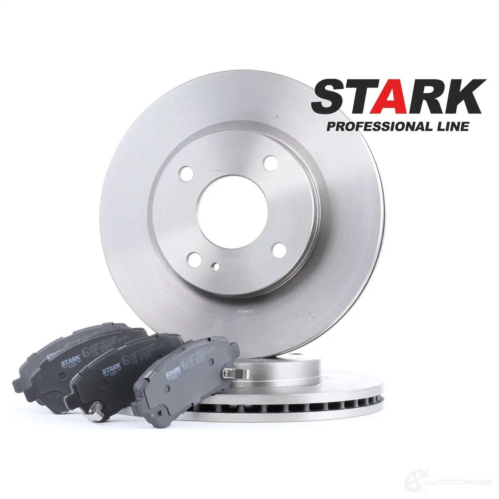 Тормозные диски и колодки, комплект STARK skbk1090237 4M KIVL 1437813902 - Изображение 1
