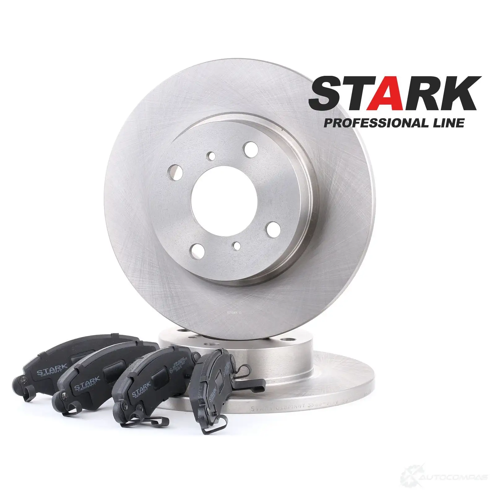 Тормозные диски и колодки, комплект STARK TL 0L9QT 1437813794 skbk1090103 - Изображение 1
