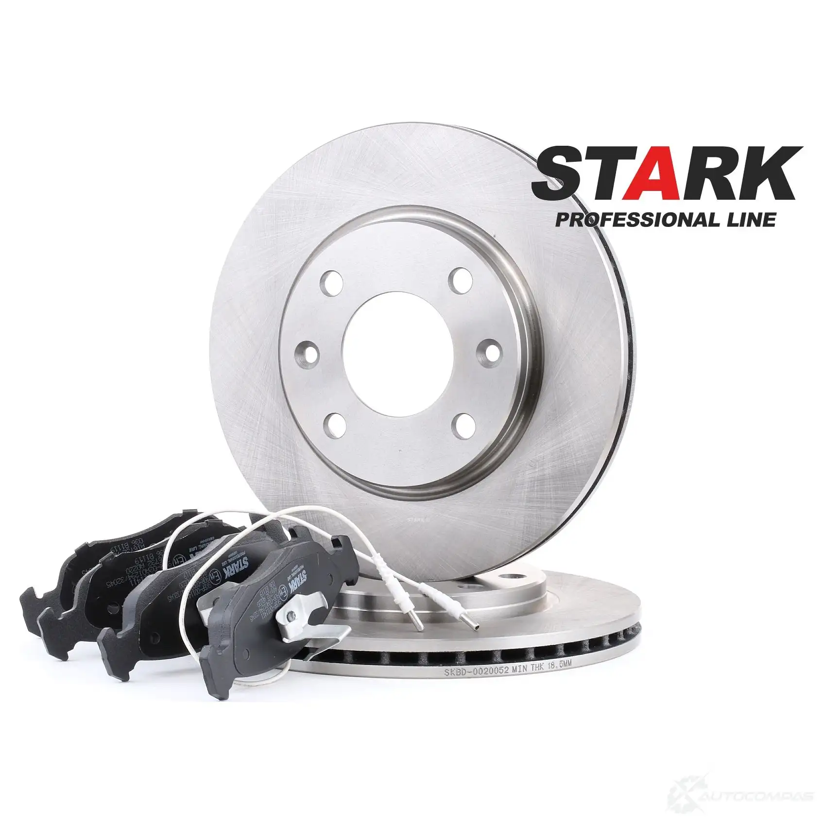 Тормозные диски и колодки, комплект STARK 5X 87LQ 1437813754 skbk1090282 - Изображение 1