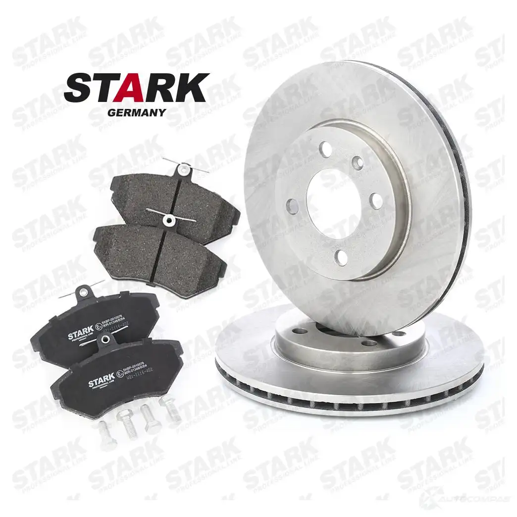 Тормозные диски и колодки, комплект STARK skbk1090096 1437813535 DB JB7 изображение 0