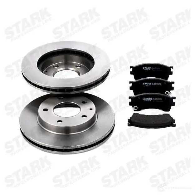 Тормозные диски и колодки, комплект STARK CD FOH 1437813758 skbk1090057