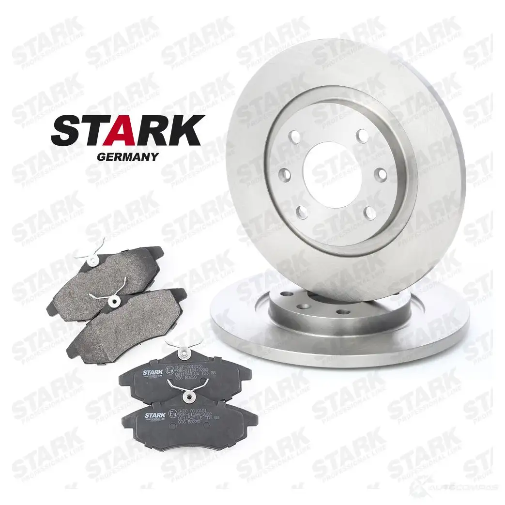 Тормозные диски и колодки, комплект STARK skbk1090046 AY593 9 1437813532