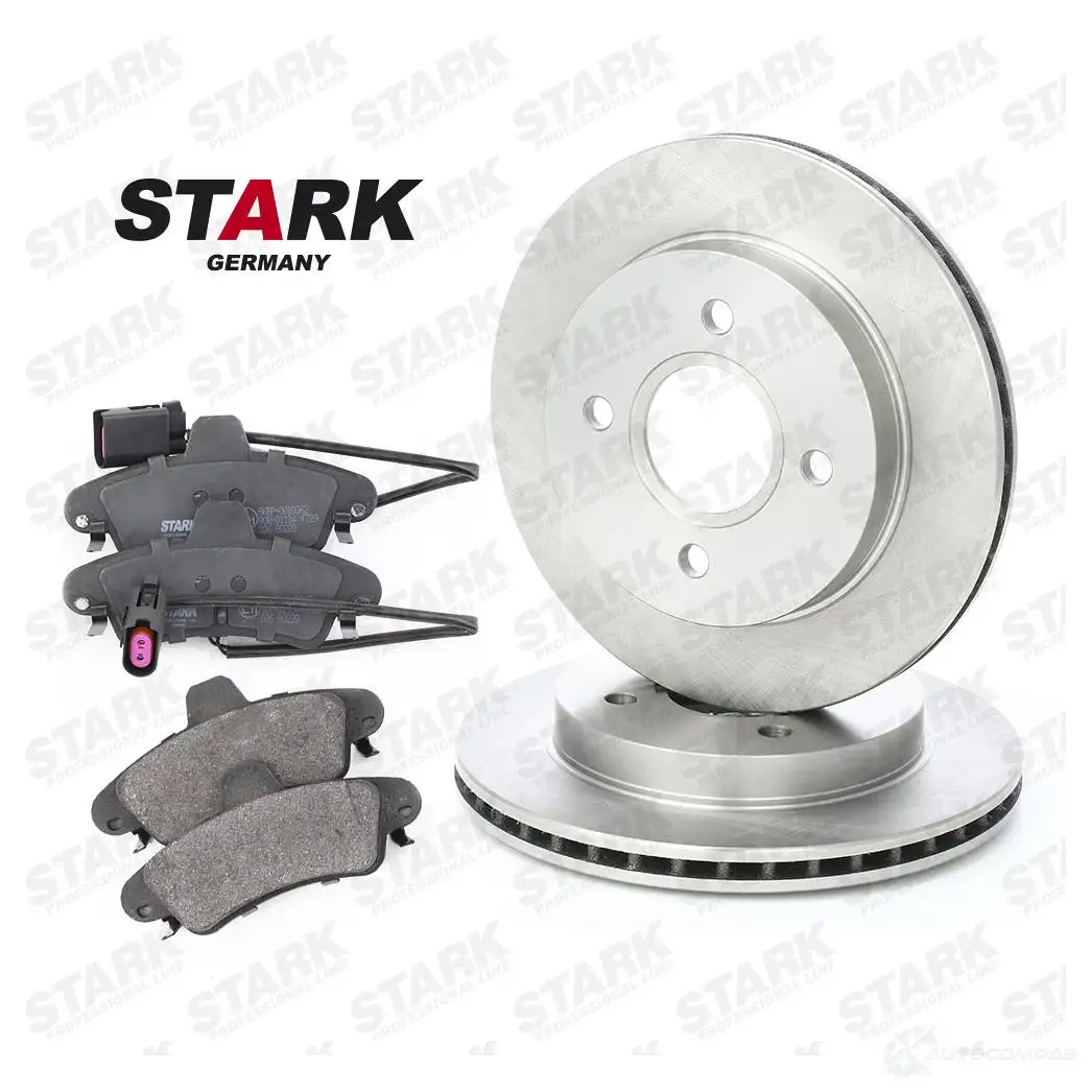 Тормозные диски и колодки, комплект STARK skbk1090148 3VU4U 5 1437818106 изображение 0