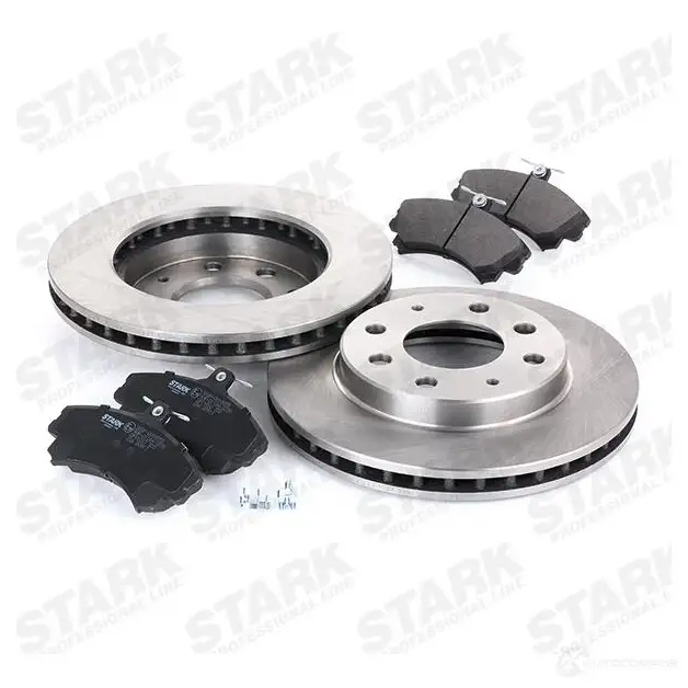 Тормозные диски и колодки, комплект STARK 3VE I2F 1437813540 skbk1090084 изображение 2