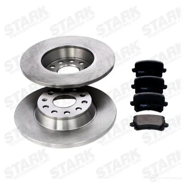 Тормозные диски и колодки, комплект STARK 1437814372 2KU0 7C5 skbk1090045