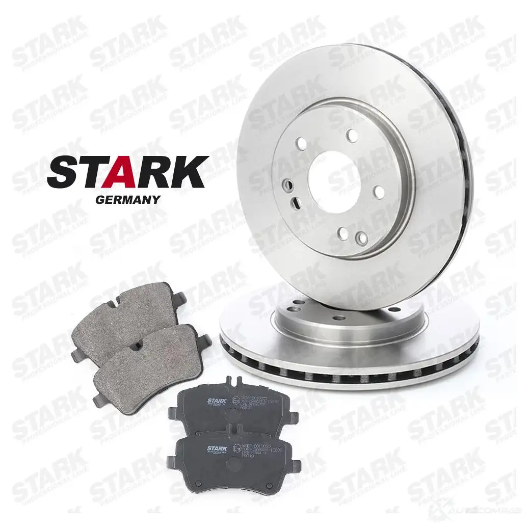 Тормозные диски и колодки, комплект STARK 1437817366 skbk1090076 I 9PXZ32 изображение 0