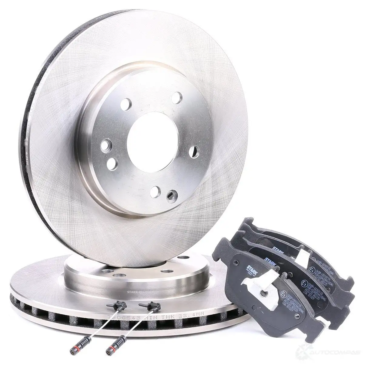Тормозные диски и колодки, комплект STARK OB DAA8 skbk1090302 1437814647 - Изображение 1