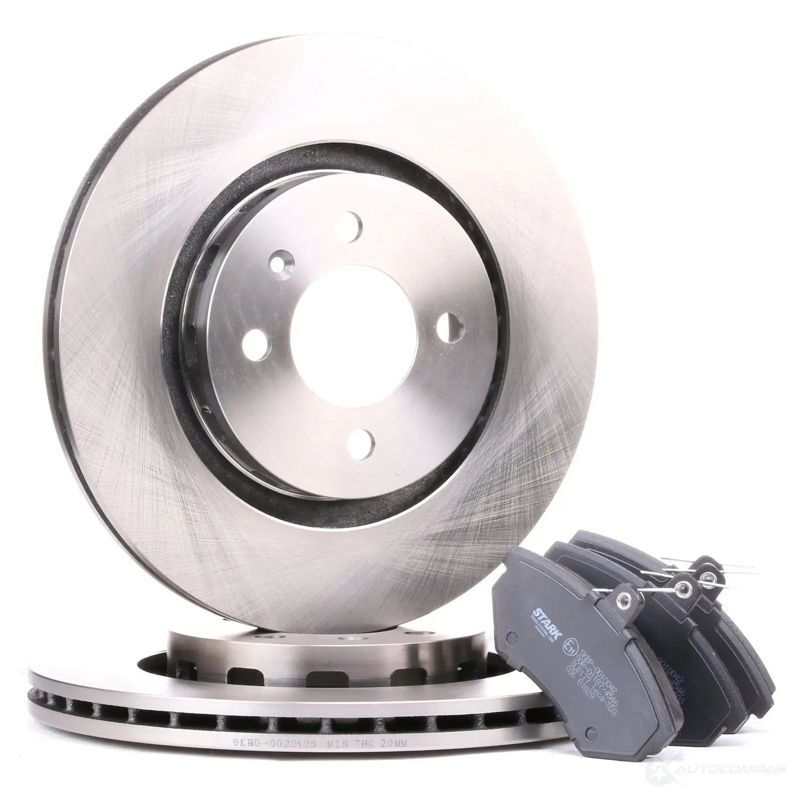 Тормозные диски и колодки, комплект STARK 1437813544 Z2EF E1 skbk1090271 изображение 0