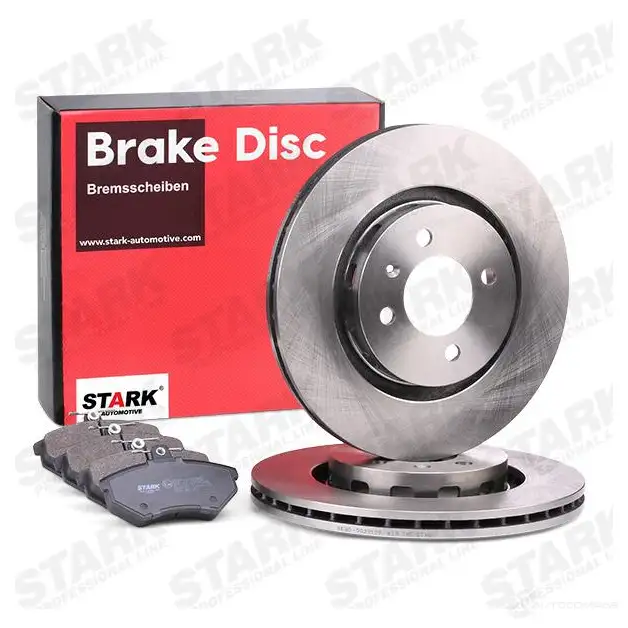 Тормозные диски и колодки, комплект STARK 1437813544 Z2EF E1 skbk1090271 изображение 1