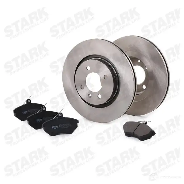 Тормозные диски и колодки, комплект STARK 1437813544 Z2EF E1 skbk1090271 изображение 2