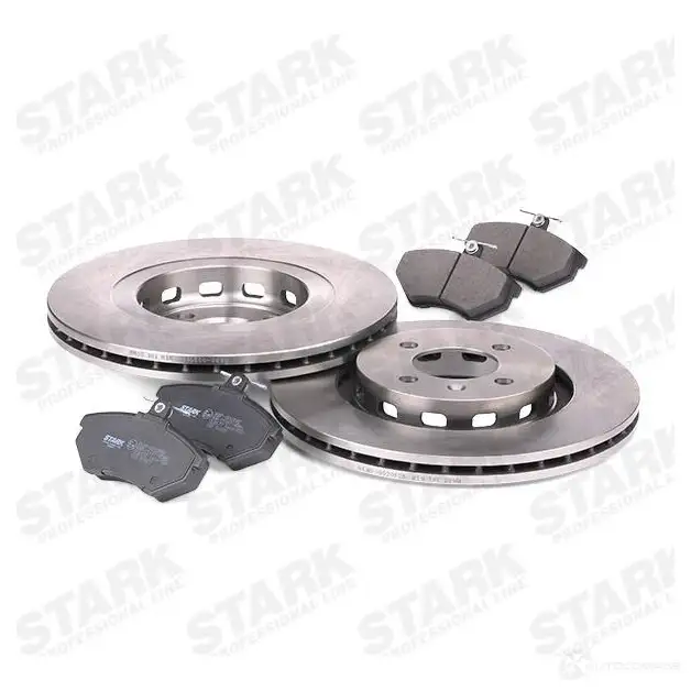Тормозные диски и колодки, комплект STARK 1437813544 Z2EF E1 skbk1090271 изображение 3