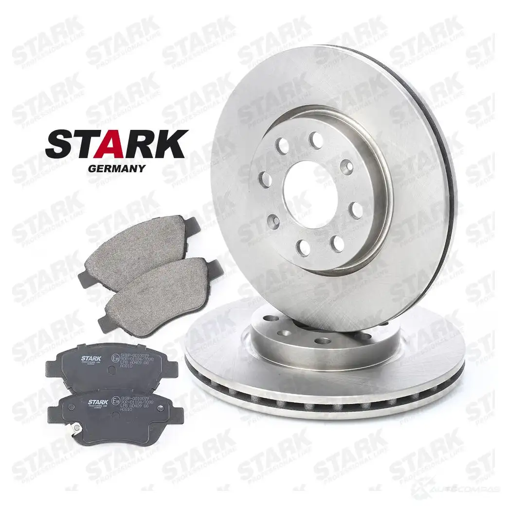 Тормозные диски и колодки, комплект STARK DU 9IFWI 1437816774 skbk1090044 изображение 0