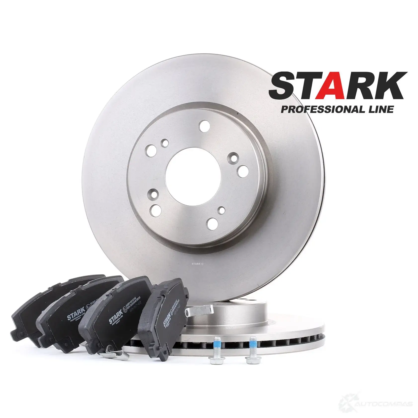 Тормозные диски и колодки, комплект STARK 1437814362 F PE7JD skbk1090249 - Изображение 1
